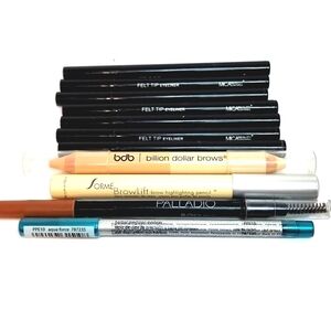 LOT 11pcs Eyeliner Pencil, Palladio, Sormē, Mica, BDB, Felt Tip, Highlighting.